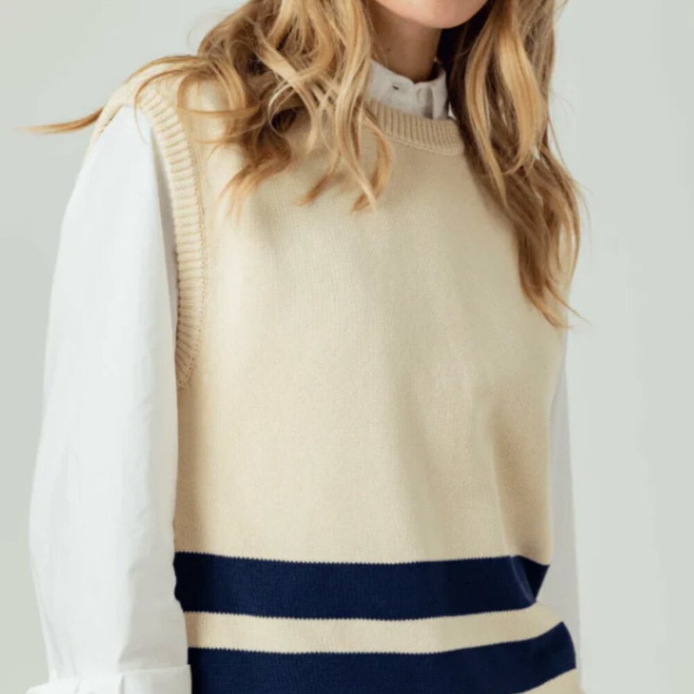 Albertine Vest ~ Crema